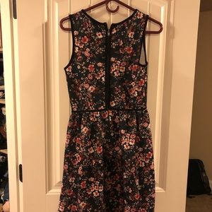 Floral, high neck dress